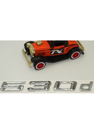 Bmw 530D Bagaj Krom Metal 3M 3D Yazı Logo