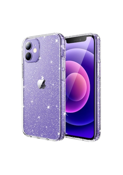 Nihcase Apple Uyumlu iPhone 12 Mini Kılıf Simli Glitter Jelly Kılıf