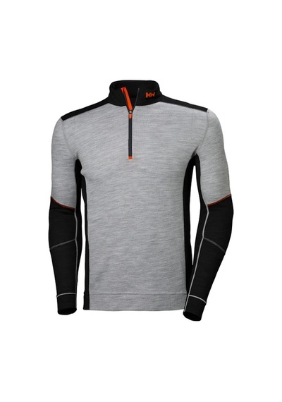 Helly Hansen Workwear Lıfa Yarım Fermuar Sweatshirt -75107 Koyu Gri