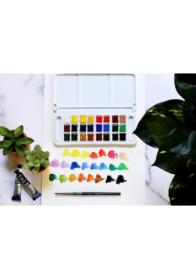 Daler & Rowney Aquafine Travel Set Sulu Boya Seti 24'lü