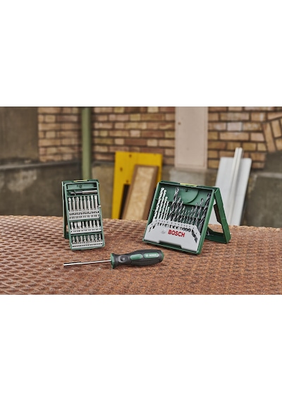Bosch X-Line 15 Delme & 25 Parça Vidalama Ucu Seti + Tornavida – 2607017655