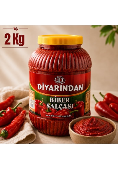 Diyarından Hatay Tatlı Biber Salçası 2 KG