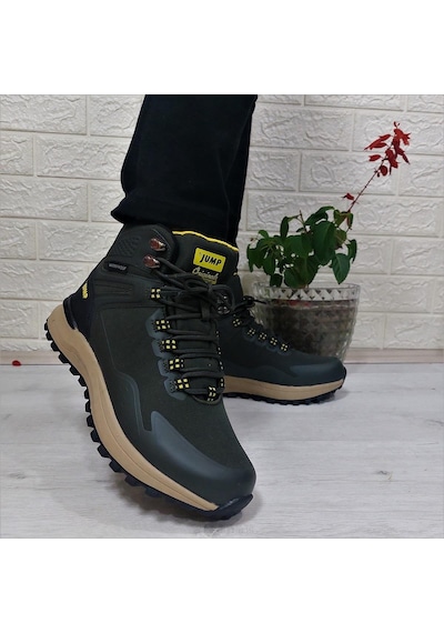Jump 29652 Haki Waterproof Kaymaz Rahat Erkek Bot 001