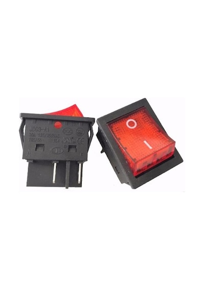 Welsong 30 Amper Rocker Anahtarı JD03-A1 125/250VAC 4 Pin - Yüksek Akım Kapasiteli İnverter Kaynak Makinesi Anahtarı