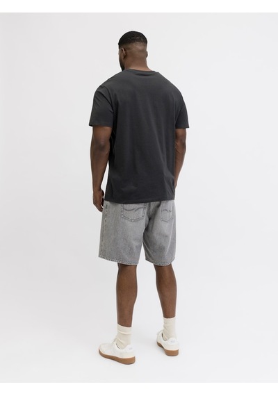 Jack & Jones Jack Jones Baskılı Büyük Beden Tişört 12295982 Siyah
