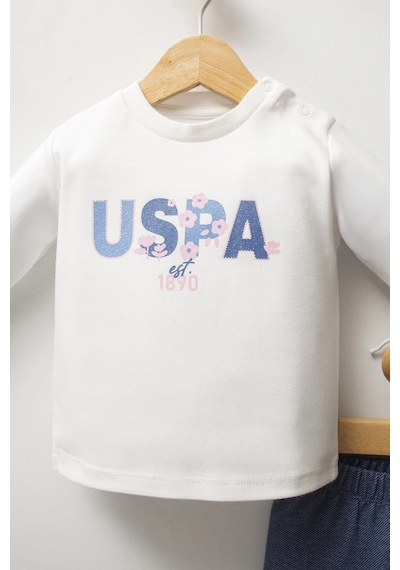 U.S. Polo Assn. U.s.polo Assn Kız Bebek 3lü Takım - Mavi Mavi