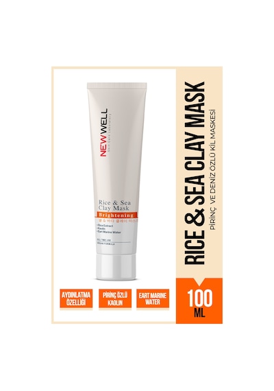 New Well Rice & Sea Clay Mask Pirinç Ve Deniz Özlü Kil Maskesi 100 ML