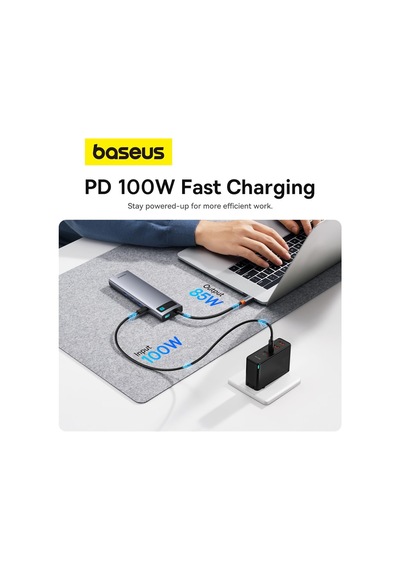 Metal Gleam Serisi 11'i 1 Arada Usb-c Hub B00030709811-00, Hdmı 4k 60hz, Vga 1080p 60hz, 100w Pd, Gigabit Rj45, 3 Usb 3.0, Usb 2.0, Sd/tf, 3,5 Mm Ses