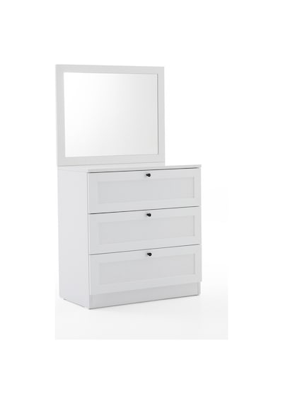 Terra Aynalı Şifonyer Y:139 G:75 D:42 / Beyaz