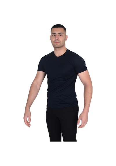 Erkek Sıfır Yaka Floş T-shırt