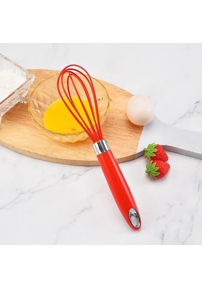 Orret Home Büyük Boy Silikon Çırma Teli,silikon Çırpıcı,yumurta,ayran Ve Pasta İçin Çırpma Teli 2 Diğer
