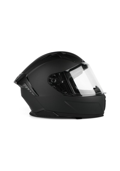 Caspiano Homer Full-face Led Işıklı Matt Black Motosiklet Kaskı Ece-r 22.06 Sertifikalı Mat Siyah