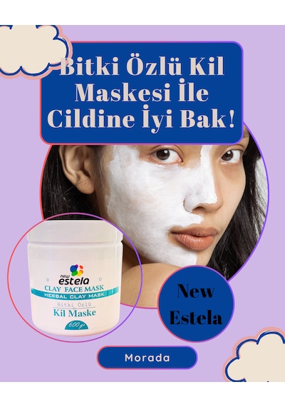 Profesyonel Bitki Özlü Kil Maske / Herbal Clay Mask 600gr