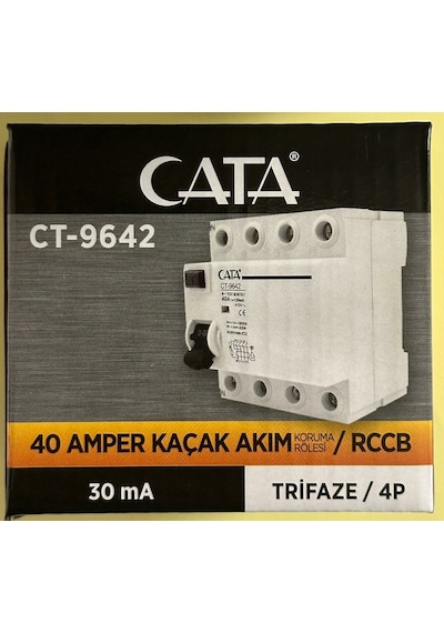 Cata Kaçak Akım 4x40 Amper 30 Ma Ct-9642