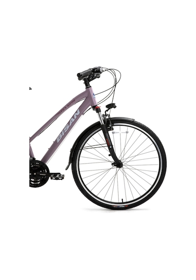 Bisan Trx 8200 City Şehir Bisikleti 45 Cm V 700c 21 Vites Mat Mor Beyaz Mor Mor
