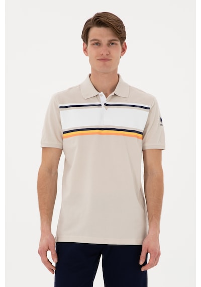 U.S. Polo Assn. Erkek Regular Fit Polo Yaka Taş Tişört 50306858-VR049
