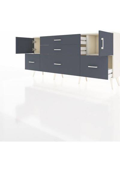 Arges Konsol 2 Raflı 5 Çekmeceli 2 Kapaklı 176x30x83 Aytaşı-antrasit/antrasit Antrasit/antrasit Arges Konsol 2 Raflı 5 Çekmeceli 2 Kapaklı 176x30x83 Aytaşı-antrasit/antrasit Antrasit/antrasit