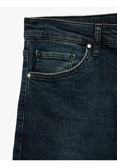 Koton Normal Bel Pamuklu Slim Fit Jean Pantolon - Brad Jean İndigo Stone 6wam40018nd İndigo - Taş Koton Normal Bel Pamuklu Slim Fit Jean Pantolon - Brad Jean İndigo Stone 6wam40018nd İndigo - Taş