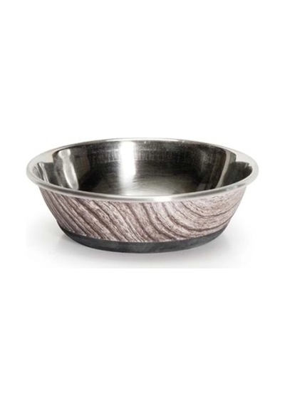 Camon Kübik Baskılı Çelik Mama Ve Su Kabı 950 Ml 15,5 Cm Köpek Kedi Kabı