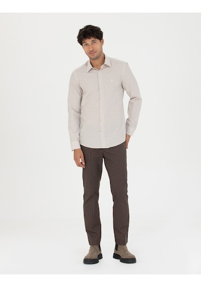 Pierre Cardin Erkek Kahverengi Kanvas / Chino Pantolon 50278440-vr029 Kahverengi