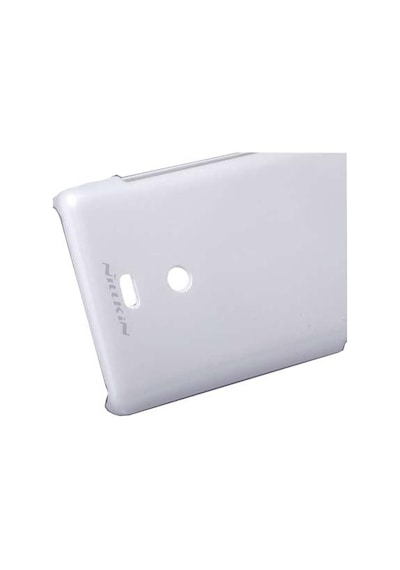 Nillkin Xperia T Lt30p İle Uyumlu Parlak Sert Kauçuk Kılıf Beyaz Beyaz