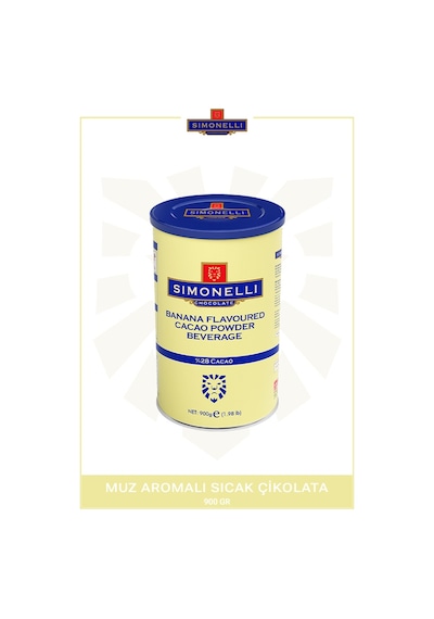 Simonelli Muz Aromalı Sıcak Çikolata İçecek Tozu 900 G