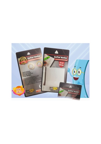 Şeffaf Post-İt Not Kağıdı Ebat 75X75 Mm 50 Yaprak