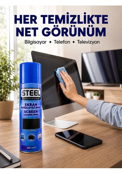 Mey İthalat Parmak İzi Ve Tozu Kolayca Temizleyen Ekran Temizleyici