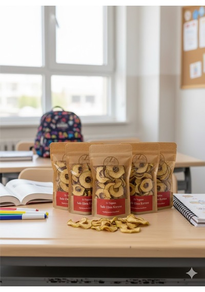%100 Doğal Sade Elma Kurusu 5 Li Avantaj Paketi 5 X 50 G 250 G
