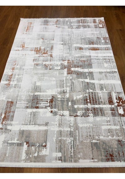 Polyester Makina Halısı 01a Cream Terra Krem Turuncu