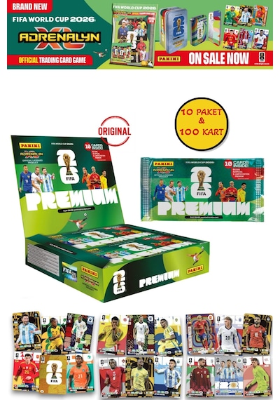 Dünya Kupası 2026 Panini Adrenalyn Xl Dev Set Koleksiyonluk Mega Kutu Kart Full Seri 829 Kart