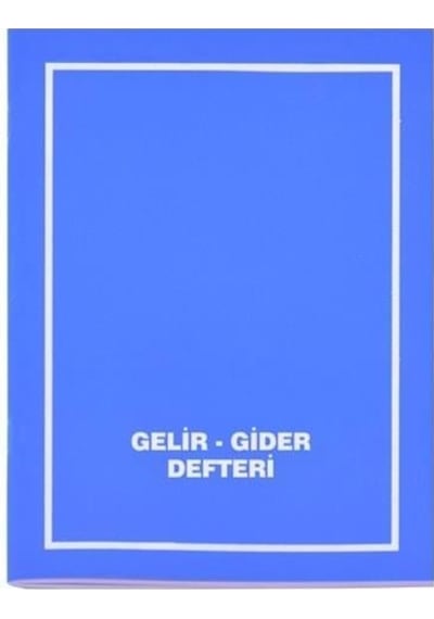 Gülpaş Gelir Gider Defteri Plastik Kapak 40 Yaprak