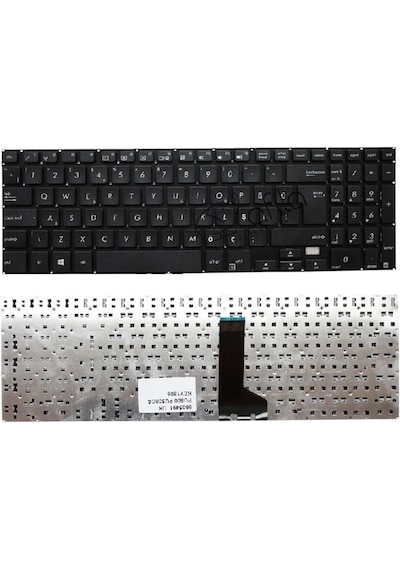 Asus Uyumlu Pu500C, Pu551L, Pro551L Notebook Klavyesi - Siyah Tr - 543079016