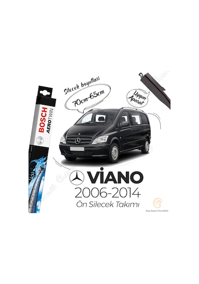 Mercedes Viano Muz Silecek Takımı 2006-2014 Bosch Aerotwin