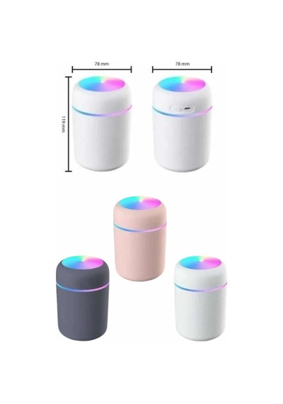 Hubrendy Tekno Rgb Işıklı Ulrasonik Ledli Hava Nemlendirici Buhar Makinesi Buhardanlık