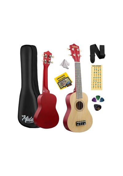 Midex UKX-233NT Naturel Concert Ukulele (Askı Çanta Metod Pena)
