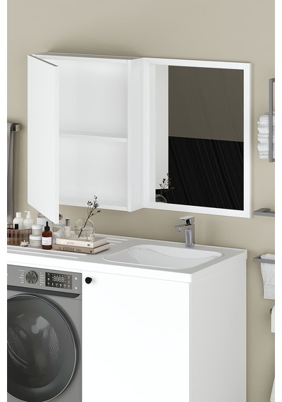 Sany Aynalı Banyo Dolabı, Banyo Üst Dolabı Beyaz
