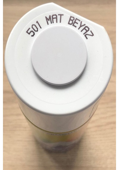Mat Beyaz 501 Alüminyum-ahşap-plastik-demir-metal-sprey Boyama 400 Ml 501-mat Beyaz