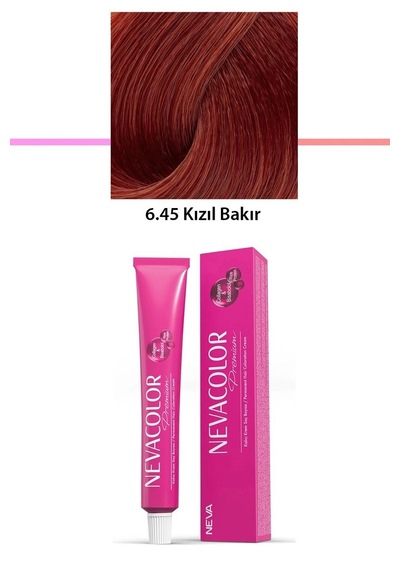 Hubrendy Tedarik Premium 6.45 Kızıl Bakır - Kalıcı Krem Saç Boyası 50 G Tüp