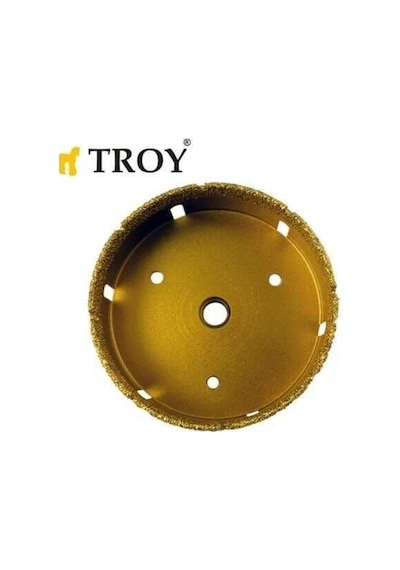 Troy 27450-80 Avuç Taşlamalar İçin Seramik Kuru Elmas Delici, 80mm