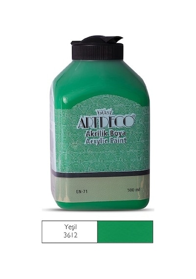 Artdeco Akrilik Ahşap Boyası 500 Ml 3612 Yeşil