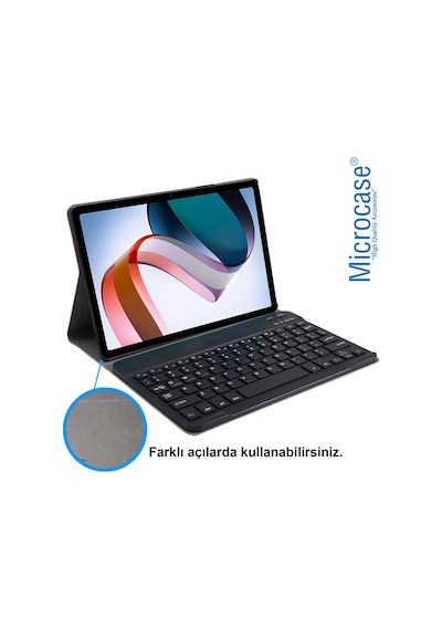 Xiaomi Uyumlu Redmi Pad 10.61 inch Bluetooth Klavyeli Standlı Kılıf BKK1