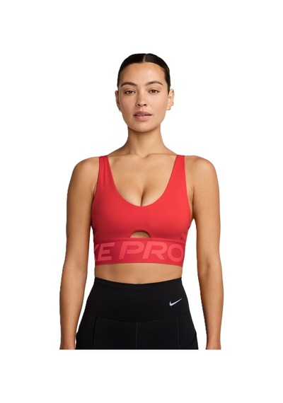 Nike Pro Indy Plunge-support Bra Kadın Spor Bra Kırmızı