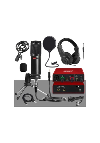 Stüdyo Ekipmanları Style Paket-1 BM800 Mikrofon Ses Kartı Stüdyo