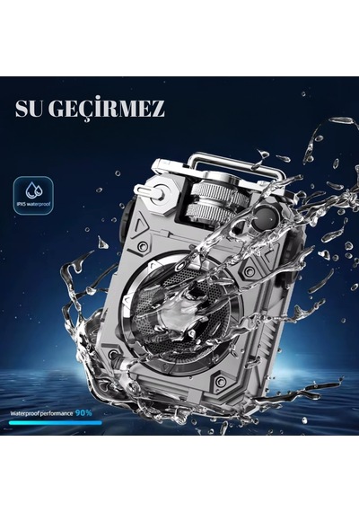 Mecha Tarzı Bluetooth Hoparlör Taşınabilir Subwoofer Mini