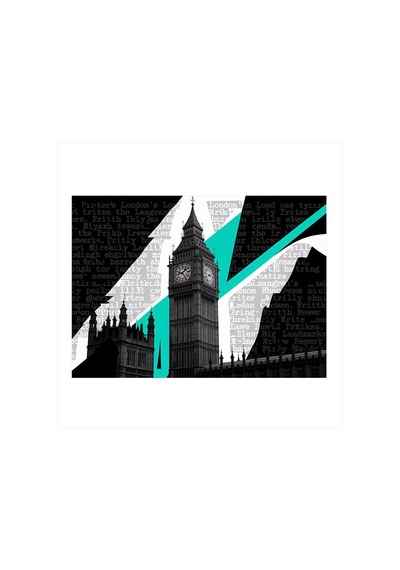 Modern Big Ben Silueti Model Mdf Tablo