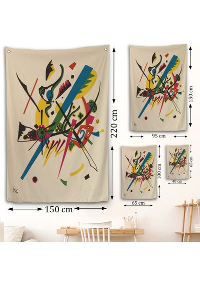 Wassily Kandinsky - Küçük Dünyalar Duvar Örtüsü - Small Worlds-7495