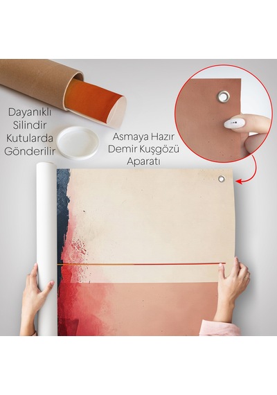 Yağlıboya Görünümlü Dekoratif Duvar Örtüsü-7609