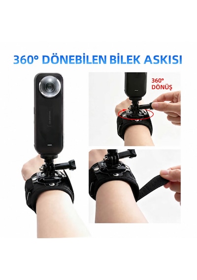 Zomei Tüm Aksiyon Kameraları İle Uyumlu Full Aksesuar Seti- 25 Farklı Ürün/eksiksiz Set