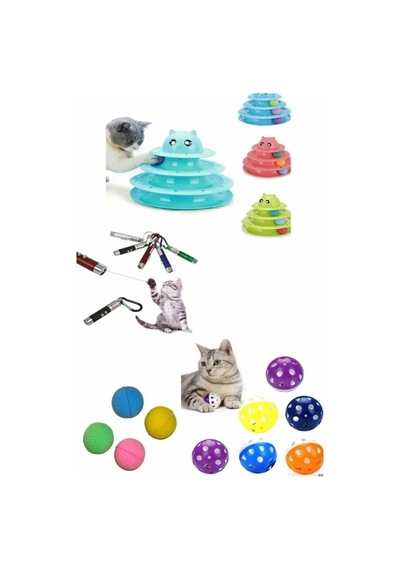 Kedi Oyuncak Seti Çok Renkli